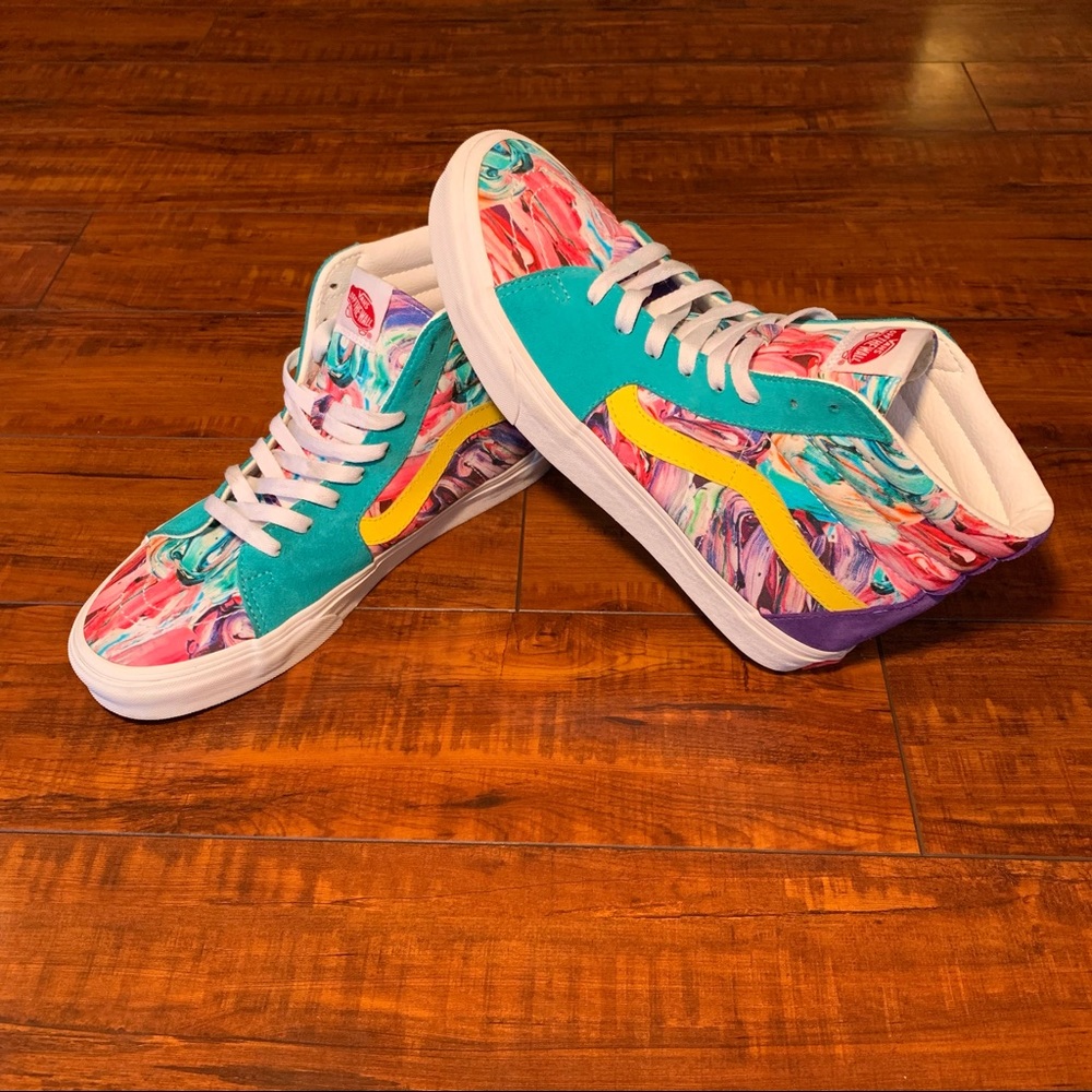 CUSTOMS BRUSH STROKES SK8-HI size 10.5